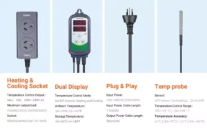Used Inkbird Digital Temperature Controller ITC308 Heating Thermostat 240V Homebrew C/F - Image 8