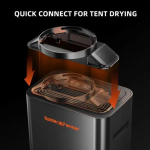 Used Spider Farmer 32 Pint Dehumidifier with Drain Hose for Grow Tent and Grow Room - Image 4