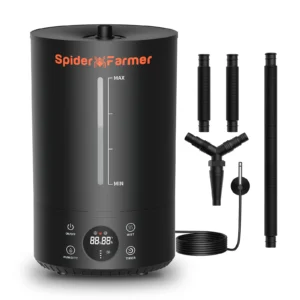 Used Spider Farmer 6L Cool Mist Humidifier Ultrasonic with Temperature & Humidity Probe for Plants Indoor Grow Tent